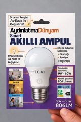 Smart Akilli Ampul 3 Renk 9W 806 Lm