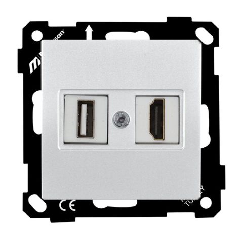 Mutlusan Elitra Data Prizi 1*Usb/1*Hdmı Vidalı Beyaz - 2270 459 0101