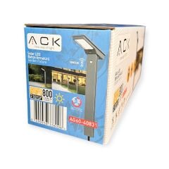 ACK Solar Led Bahçe Armatürü Kazikli 5V/4W 6500K AG60-40831