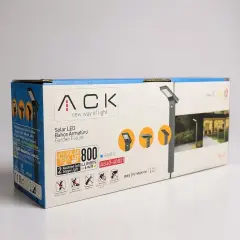 ACK Solar Led Bahçe Armatürü Kazikli 5V/4W 6500K AG60-40831