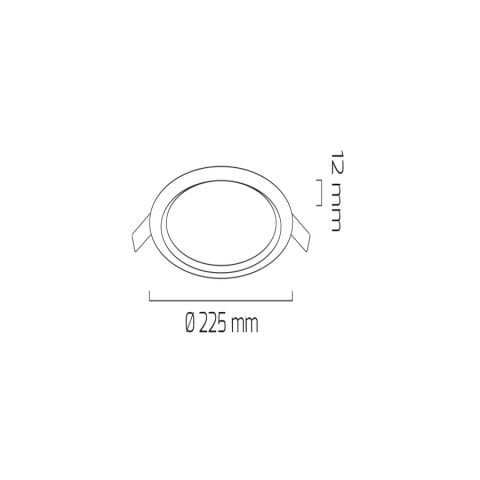 Goya Gy 1778 Siyah Kasa 18W 3000Kslim Led Panel