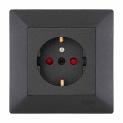 Exen Odak Antrasit Çocuk Korumali Ups Priz Komple Takim