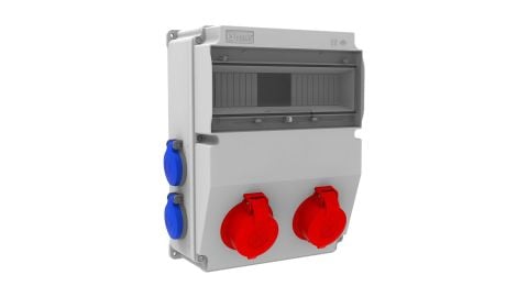 Bemis  3/25A. 380V. 2 Ad. Ön - 1/16A. 220V. 4 Ad. Yan IP44 BD6-2205-4020