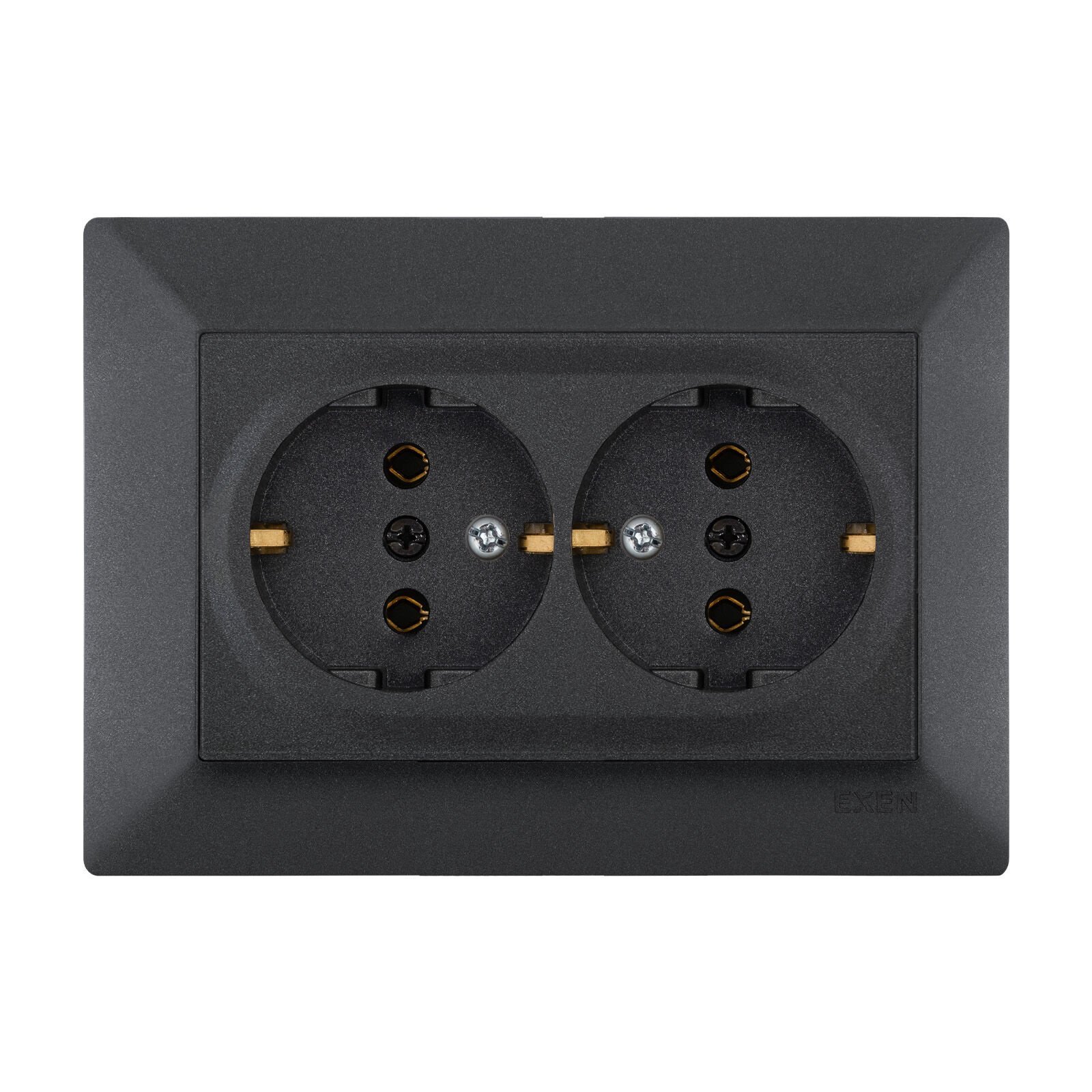 Exen Odak Antrasit Ikili Toprakli Priz Komple Takim