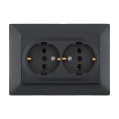 Exen Odak Antrasit Ikili Toprakli Priz Komple Takim