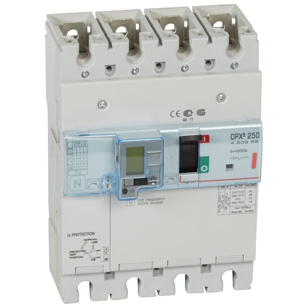 Legrand  DPX³250 TM&KAK 4P 200A 36kA LEG-420258