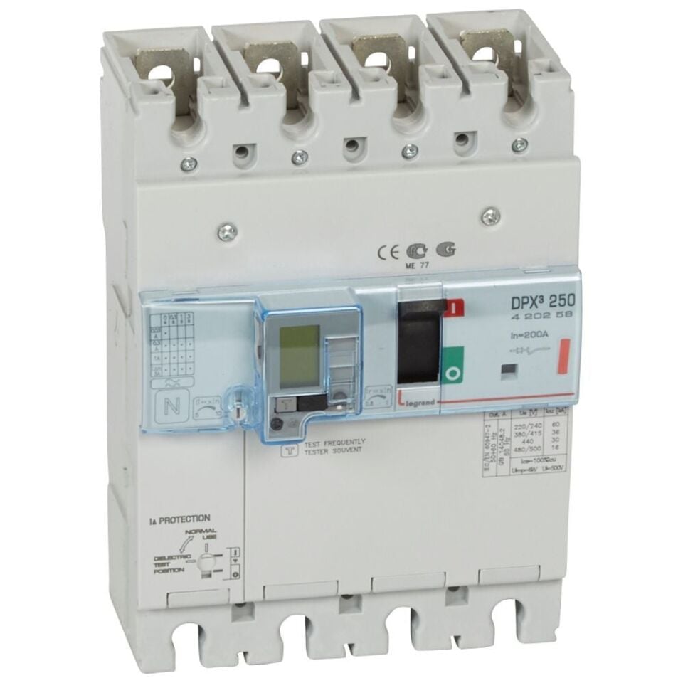 Legrand  DPX³250 TM&KAK 4P 200A 36kA LEG-420258