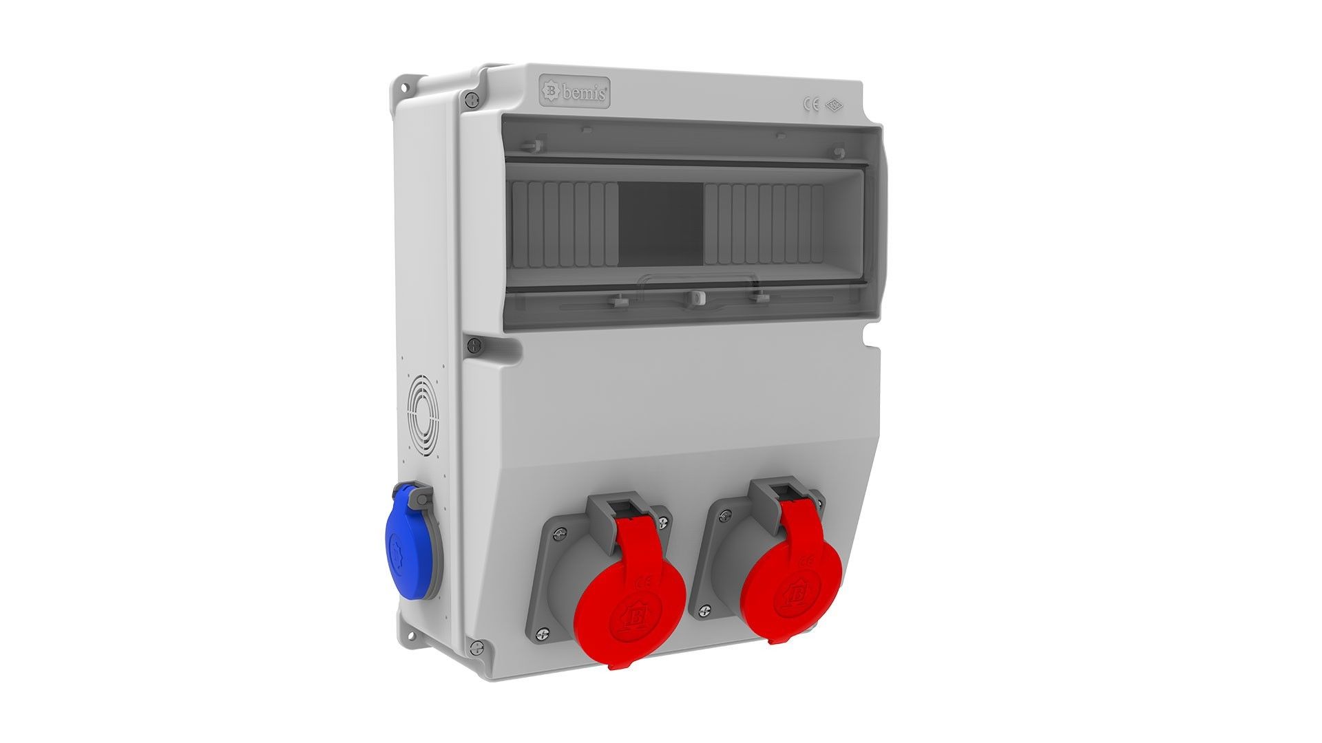 Bemis  4/16A. 380V. 2 Ad. Ön - 1/16A. 220V. 2 Ad. Yan  IP44 BD6-2212-2020