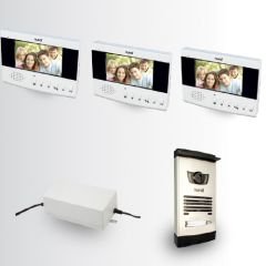 Nural 4,3 İnç Butonlu LCD Görüntülü Villa Kit 3 Şubeli