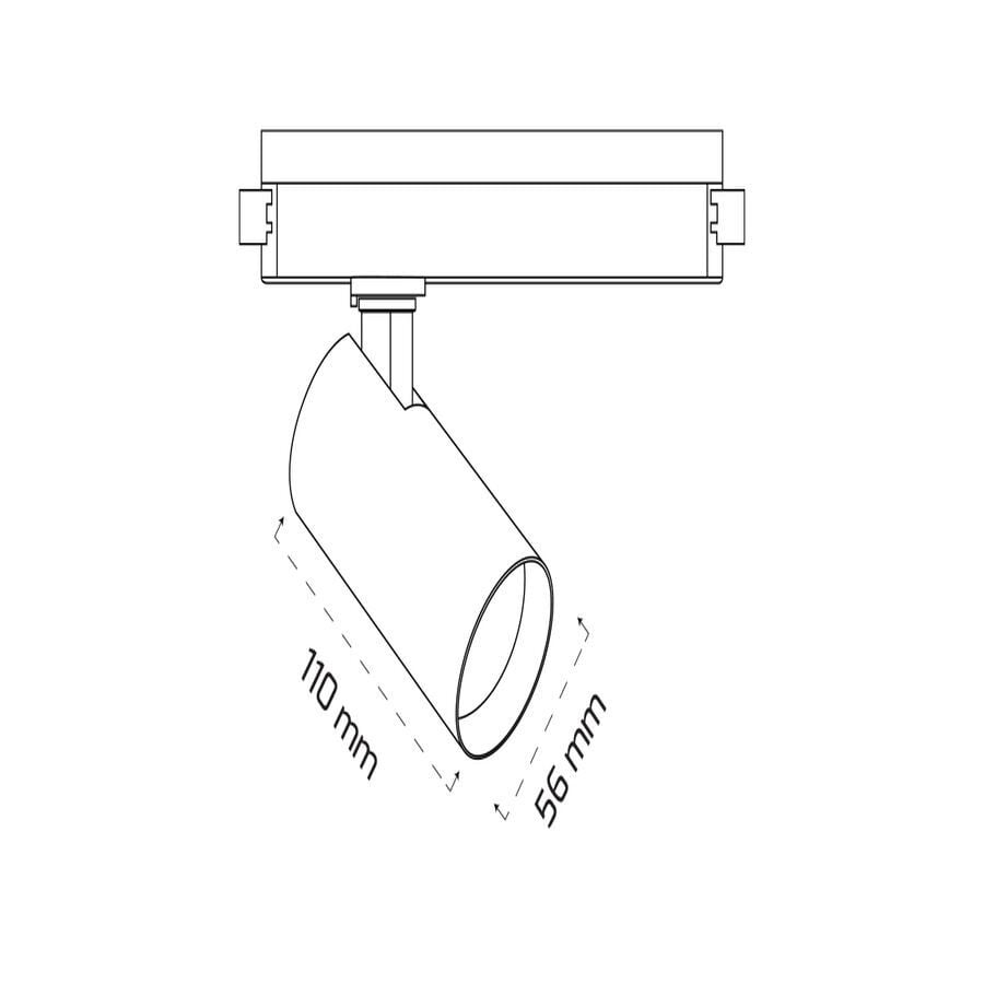 Goya Gy 3654 Siyah Kasa 14W 40° 3000K Led Ray