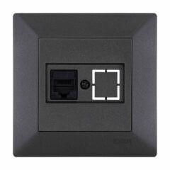 Exen Odak Antrasit Tekli Data Prizi Cat6 Komple Takim