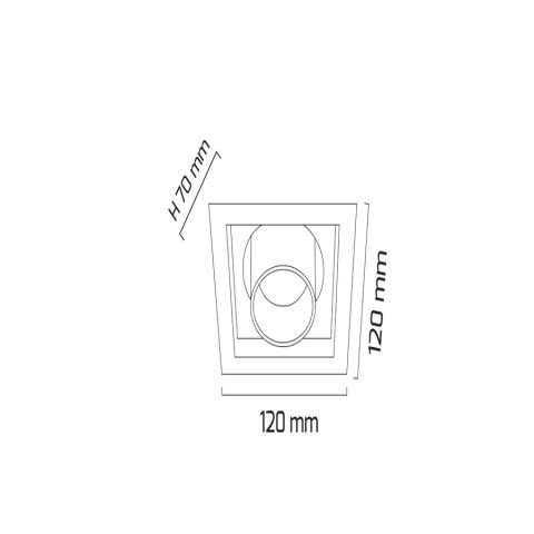 Goya Gy 3051-42 Beyaz Kasa 42W 60° 6500K Sıva Altı Cob Led Armatür