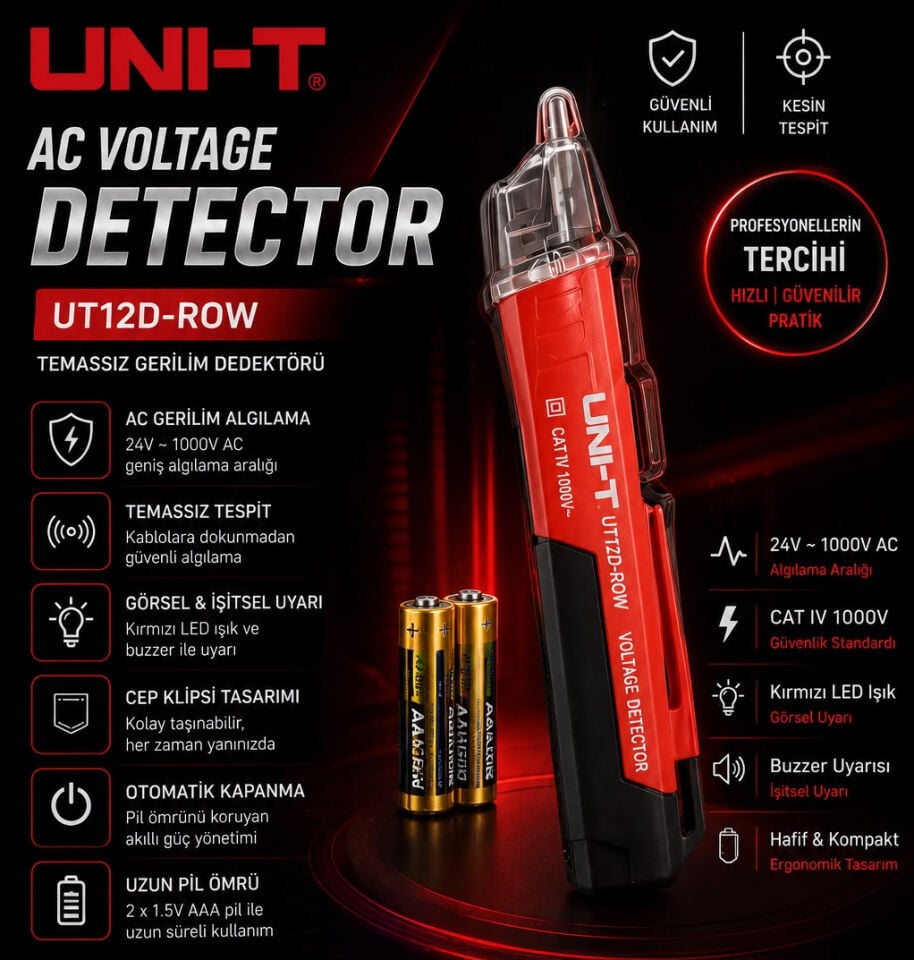 Unit UT 12D-ROW AC Voltaj Dedektörü