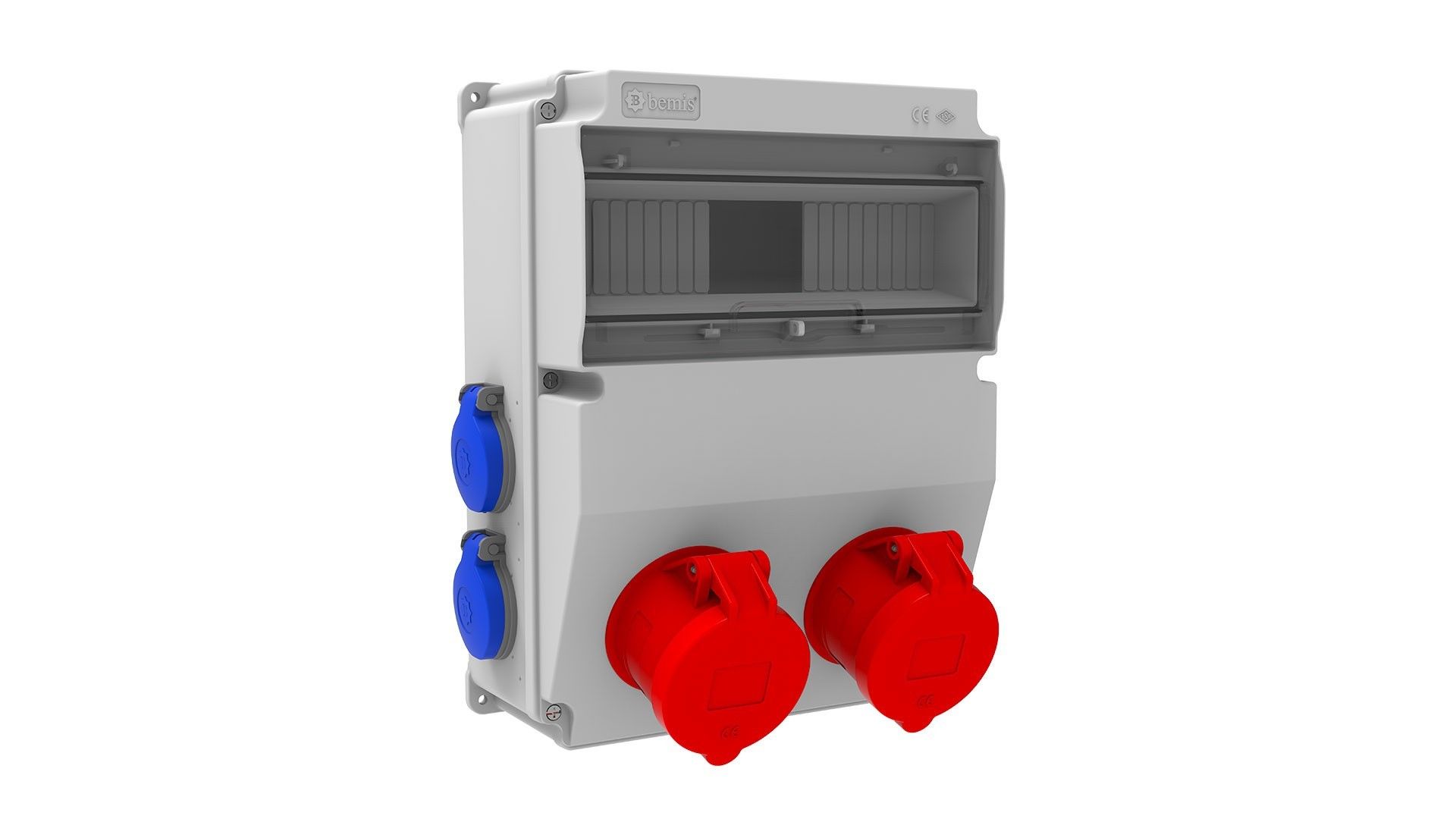 Bemis  5/32A. 380V. 2 Ad. Ön - 1/16A. 220V. 4 Ad. Yan  IP44 BD6-2234-4020