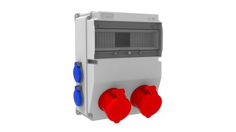 Bemis  5/32A. 380V. 2 Ad. Ön - 1/16A. 220V. 4 Ad. Yan  IP44 BD6-2234-4020