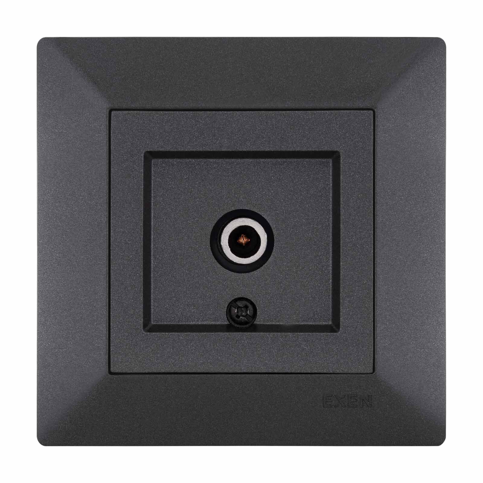 Exen Odak Antrasit Tv Priz Ekranli Sonlu Komple Takim