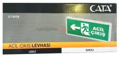 Cata 3 Saat Şarjlı Ledli Exit Armatür CT-9179