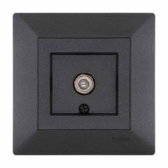 Exen Odak Antrasit Uydu Prizi (F Konnektör) Komple Takim