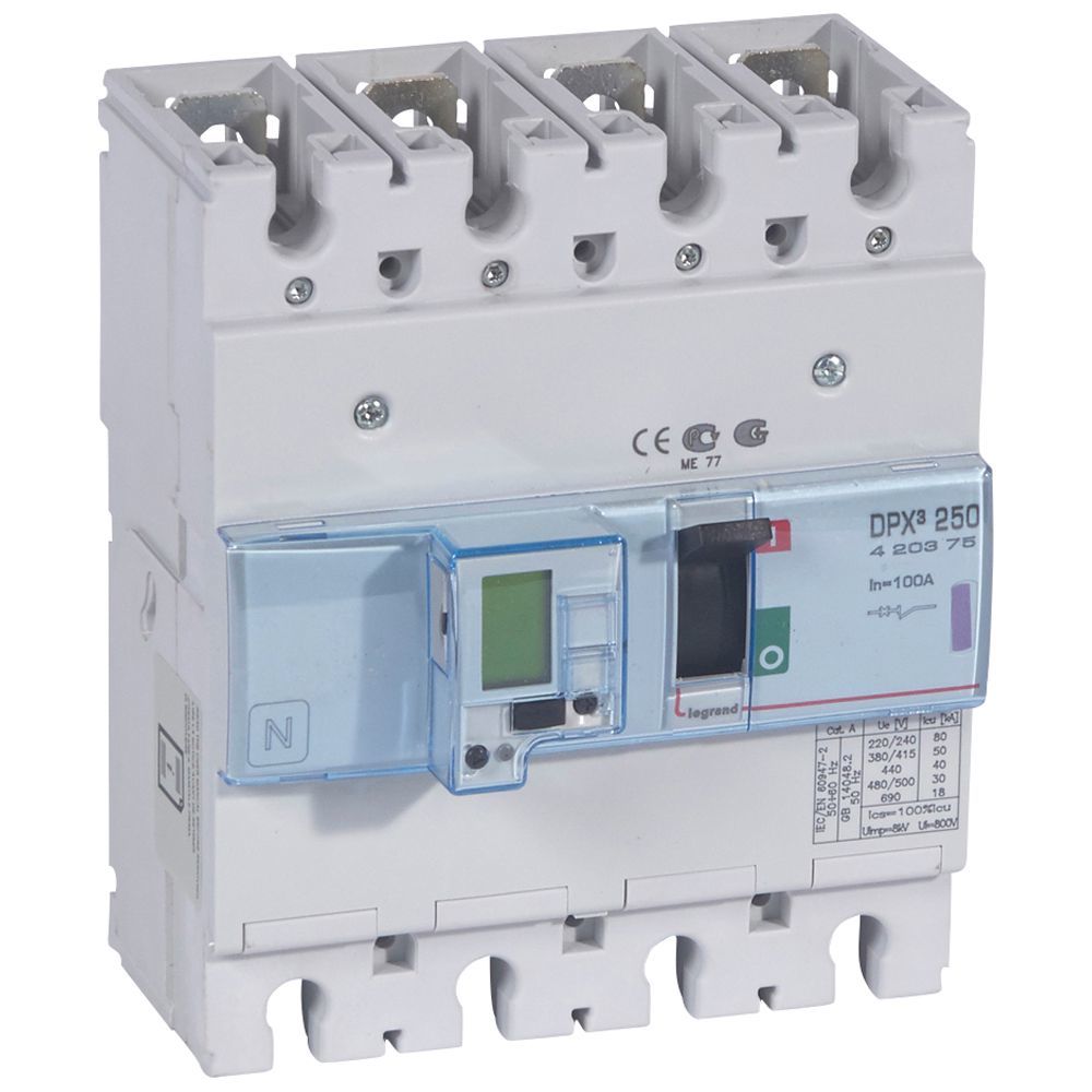 Legrand  DPX³250 ELE 4P 100A 50kA LEG-420375
