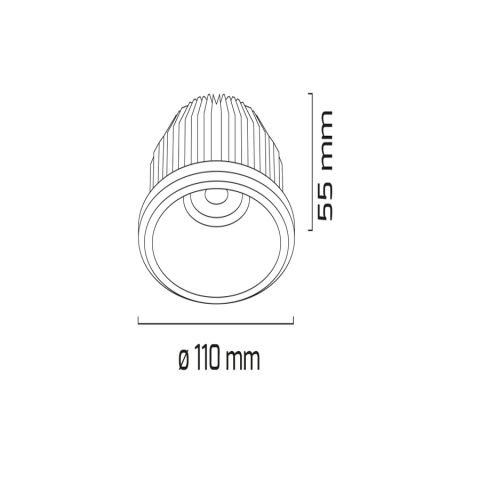 Goya Gy 9173 20W 24° 4000K Sg Ar-111 Cob Led Armatür