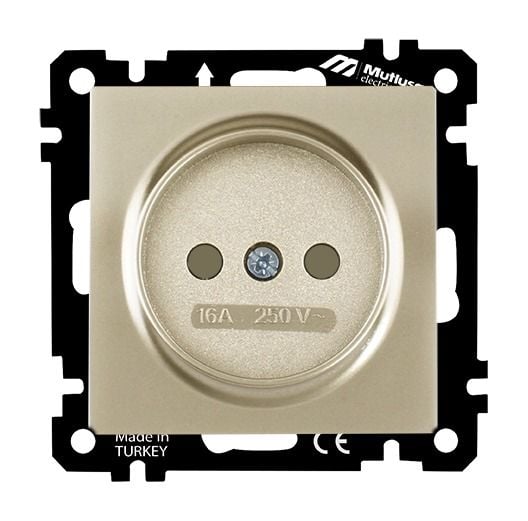 Mutlusan Ep Topraksız Priz  Çocuk Koruma  Saten - 2270 606 0290