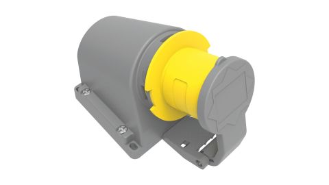 Bemis  3/16A. 90° Eğik Duvar Fiş (Yaylı Kapaklı) IP44 BC1-1303-2235
