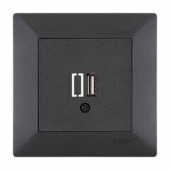 Exen Odak Antrasit Usb Sarj Prizi Komple Takim