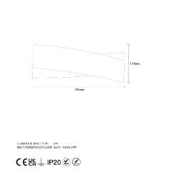 Aydinlatmadunyam Aplik Black Aplik-7156