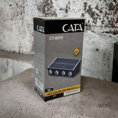 Cata Ct-8010-20 Watt Kos Solar Led Aplik Dış Mekan Günisigi