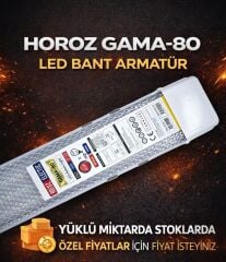 Horoz Gama 80w Yatay Ledli Bant Armatür Gama 80