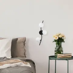 Aydinlatmadunyam Aplik Black Domino-7146