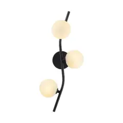 Aydinlatmadunyam Aplik Black Domino-7146
