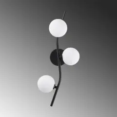 Aydinlatmadunyam Aplik Black Domino-7146