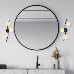 Aydinlatmadunyam Aplik Black Domino-7146