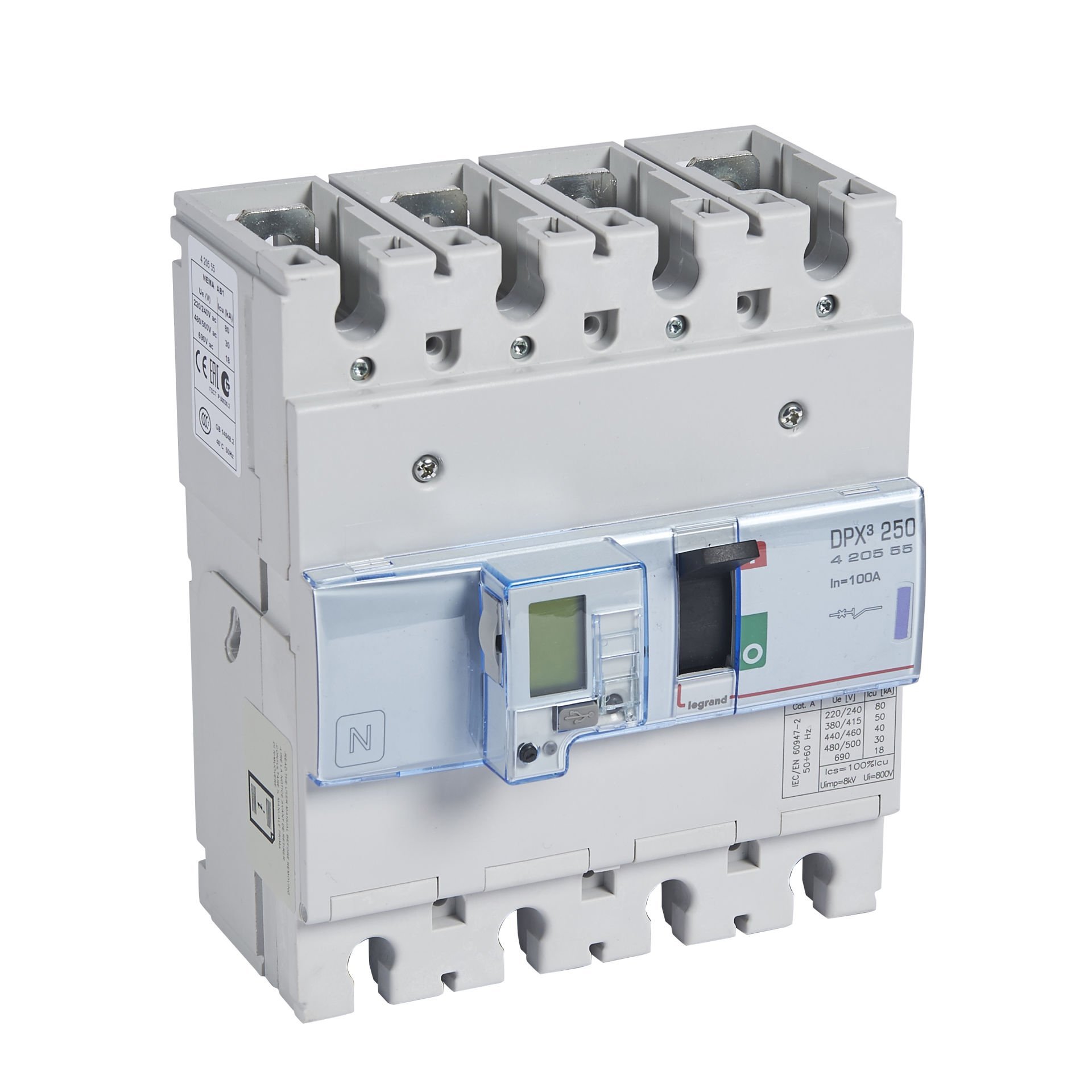 Legrand  DPX³250 ELE&SG 4P 100A 50kA LEG-420555