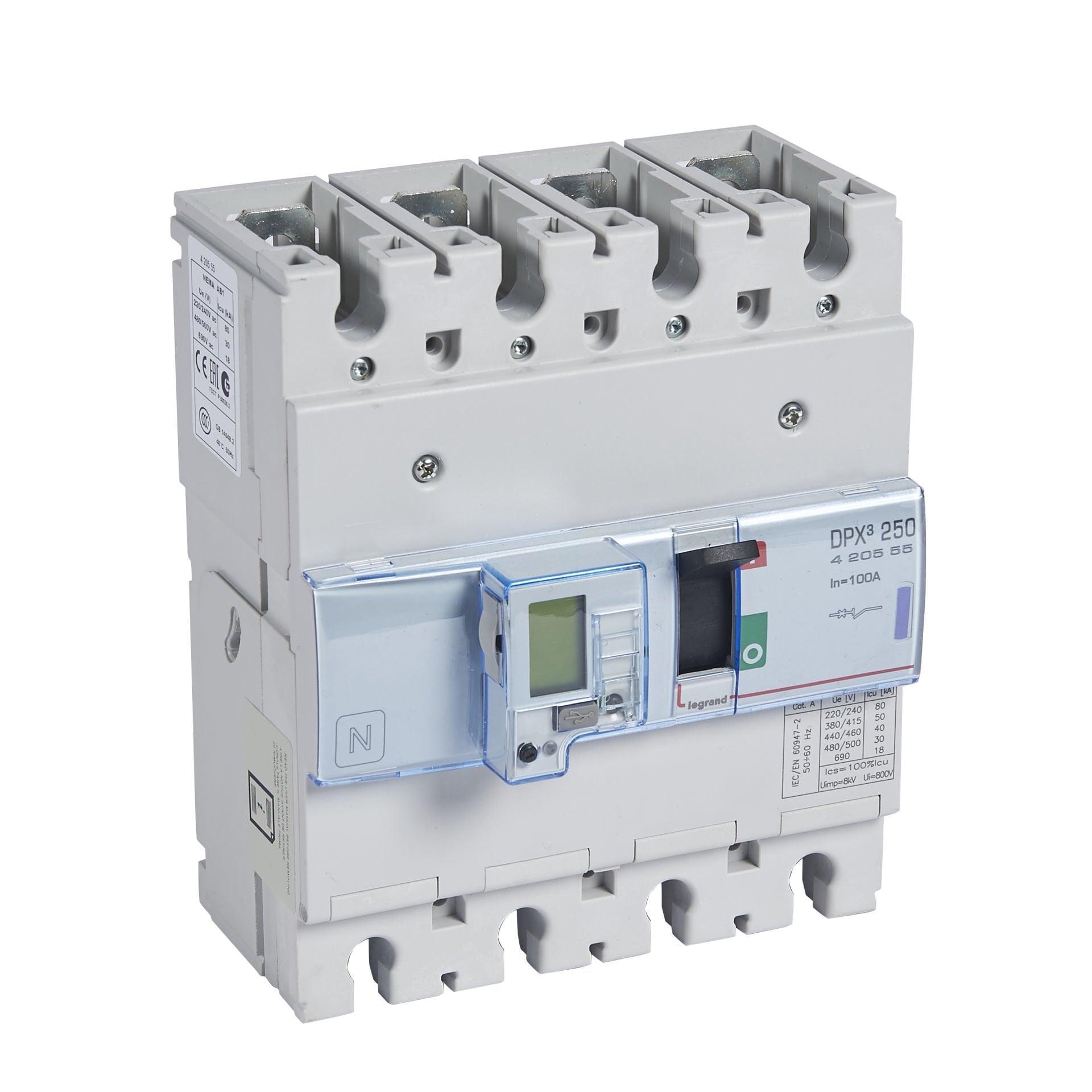 Legrand  DPX³250 ELE&SG 4P 100A 50kA LEG-420555