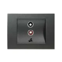 Panasonic Thea Blu Füme Müzik Yayın Prizi Düğme   Kapak -  (Mekanizma Hariç)