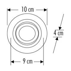 Cata CT-5229 Pars Yuvarlak Beyaz Spot Kasası
