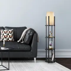 Aydinlatmadunyam Lambader Black Shelflamp-7111