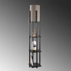 Aydinlatmadunyam Lambader Black Shelflamp-7112