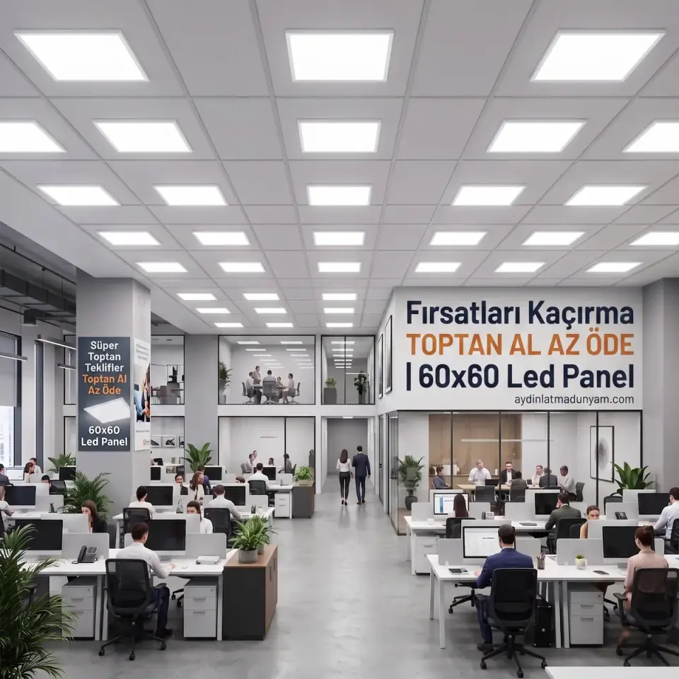 Horoz 60x60 Led Panel Beyaz Işık 6400K 40W Backlight
