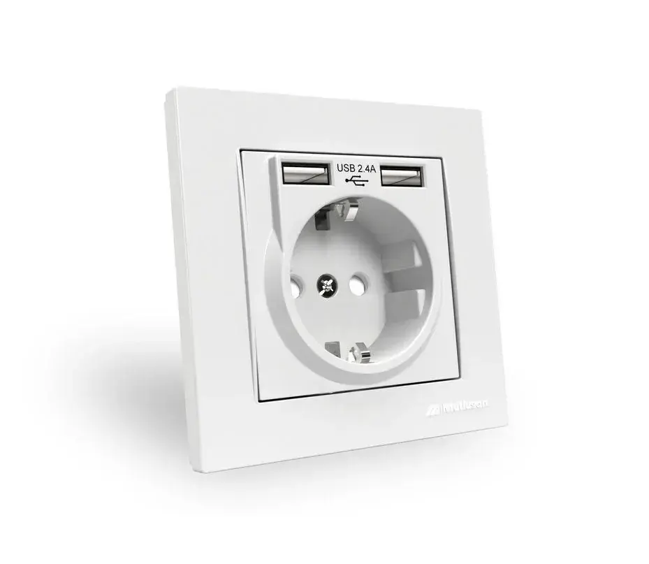 Mutlusan Usb+Type-C Fiş Adaptör 2,4A - 001 888 100003 00 00