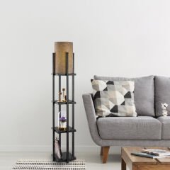 Aydinlatmadunyam Lambader Black Shelflamp-7112