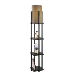 Aydinlatmadunyam Lambader Black Shelflamp-7112