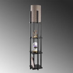 Aydinlatmadunyam Lambader Black Shelflamp-7112