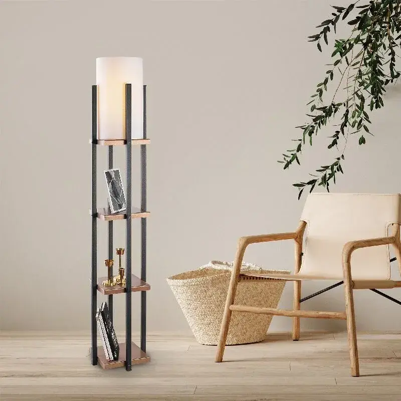 Aydinlatmadunyam Lambader BlackCopper Shelflamp-7113