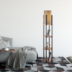 Aydinlatmadunyam Lambader BlackCopper Shelflamp-7114