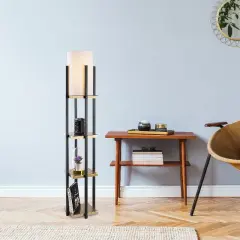 Aydinlatmadunyam Lambader BlackGold Shelflamp-7115