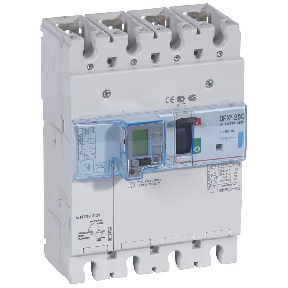 Legrand  DPX³250 TM&KAK 4P 200A 70kA LEG-420628