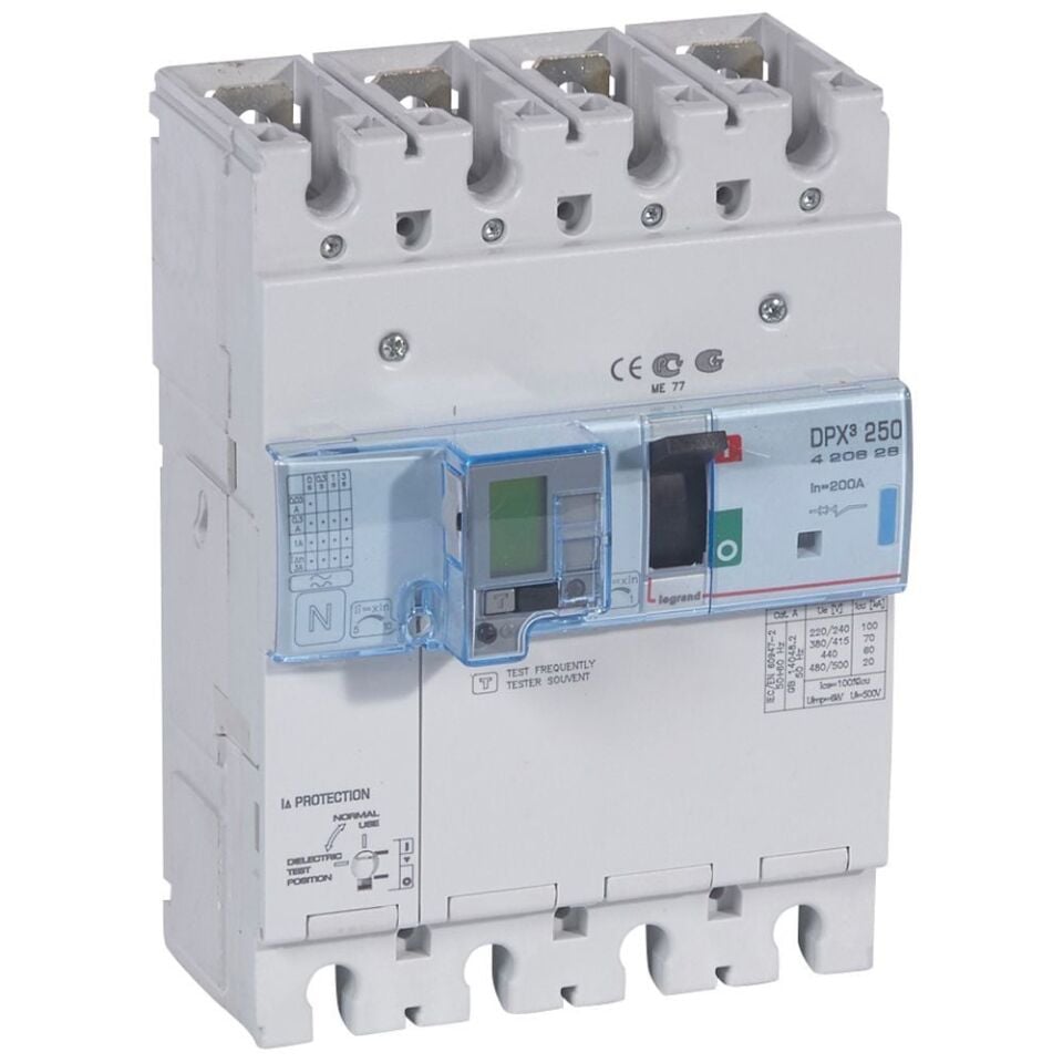 Legrand  DPX³250 TM&KAK 4P 200A 70kA LEG-420628